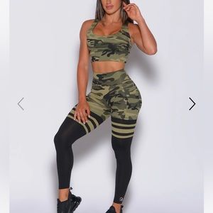 Bombshell Camo thigh high and bra set